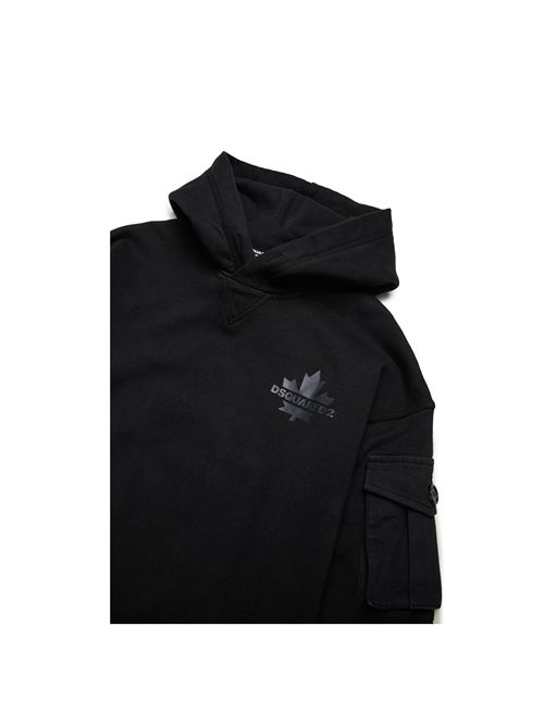 Felpa, unisex, logata. DSQUARED2 | DQ2735 D0AC6DQ900